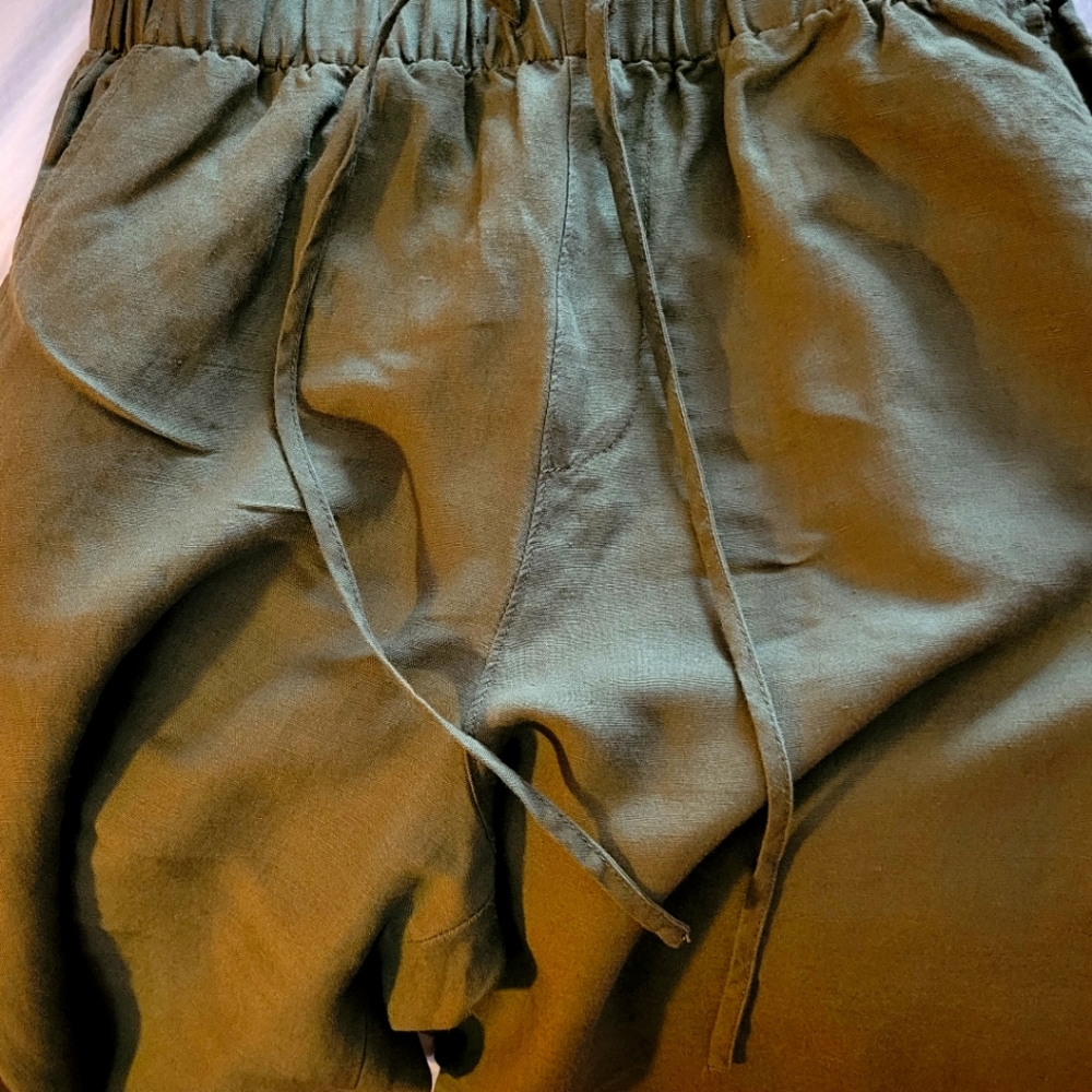 Linen Pants Moss Green